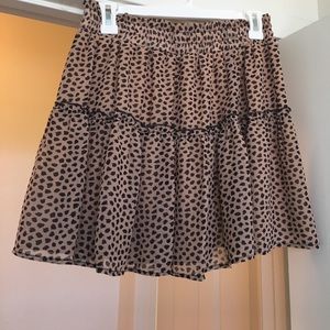 NWOT Adorable Animal Print Skirt